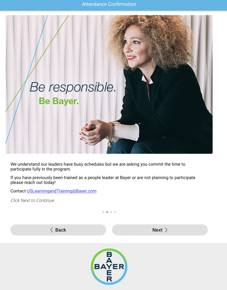Be Responsible. Be Bayer.